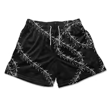 Angel Cross Gym Shorts with Pockets