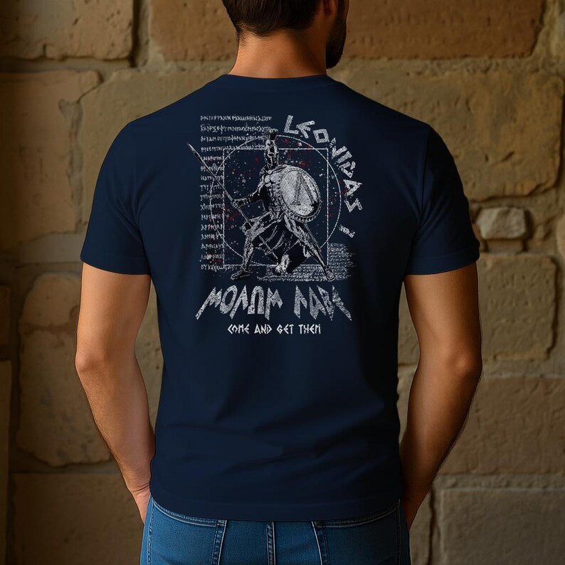 Leonidas I Shirt Sparta T-shirt Gift Ancient Greece Gift for History Lover King Leonidas Battle of Thermopylae Molon Labe Tee