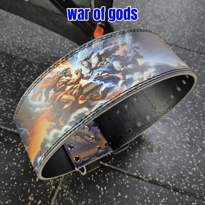 "War of Gods" Weightlifting Belt - Vibrant Mythological Design