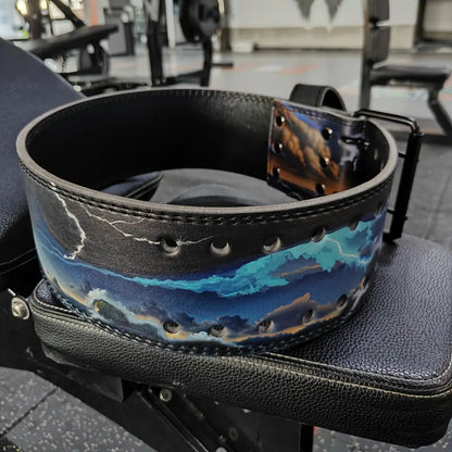 "War of Gods" Weightlifting Belt - Vibrant Mythological Design