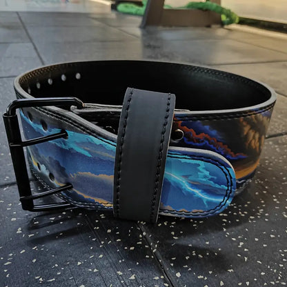 "War of Gods" Weightlifting Belt - Vibrant Mythological Design