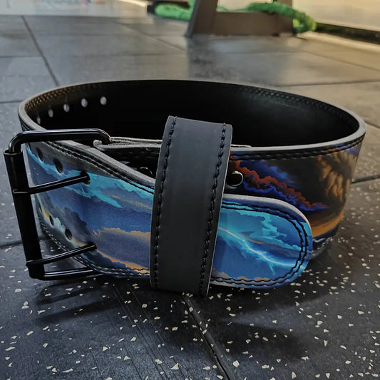 "War of Gods" Weightlifting Belt - Vibrant Mythological Design