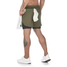 Shorts Men 2 In 1 Quick Dry Workout
