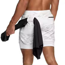 Shorts Men 2 In 1 Quick Dry Workout