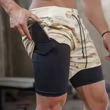 Shorts Men 2 In 1 Quick Dry Workout