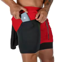 Shorts Men 2 In 1 Quick Dry Workout