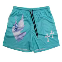 Angel Cross Gym Shorts with Pockets