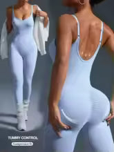 One-piece Seamless Sport Yoga Jumpsuit Sexy Back-u