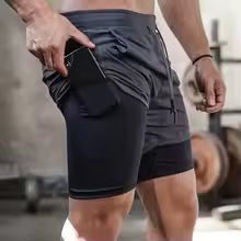 Shorts Men 2 In 1 Quick Dry Workout