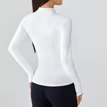 Yoga wear women's spring and summer stand-up collar zipper jacket slimming sun-protective long-sleeved high-end running and f