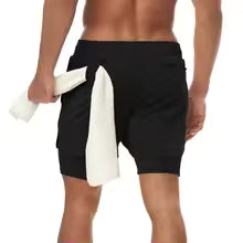 Shorts Men 2 In 1 Quick Dry Workout