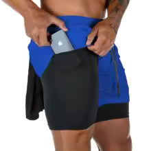 Shorts Men 2 In 1 Quick Dry Workout