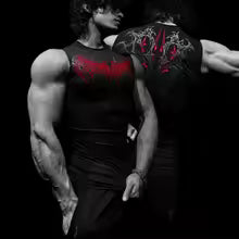 Dark Style Men's Sleeveless Slim Fit Top