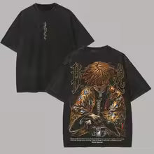 Demon Slayer Agatsuma Zenitsu Over-Sized T-shirt Men Cotton