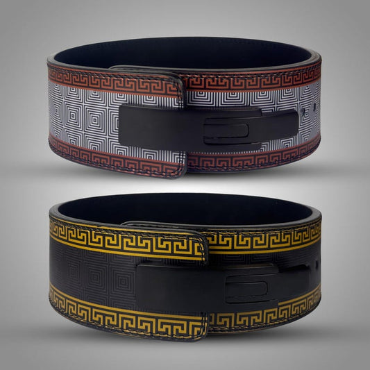 Luxury Greek Design Leather Weightlifting Belt
